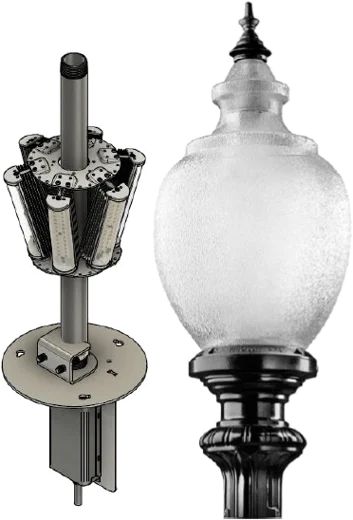 King Luminaire K118 custom LED retrofit kit